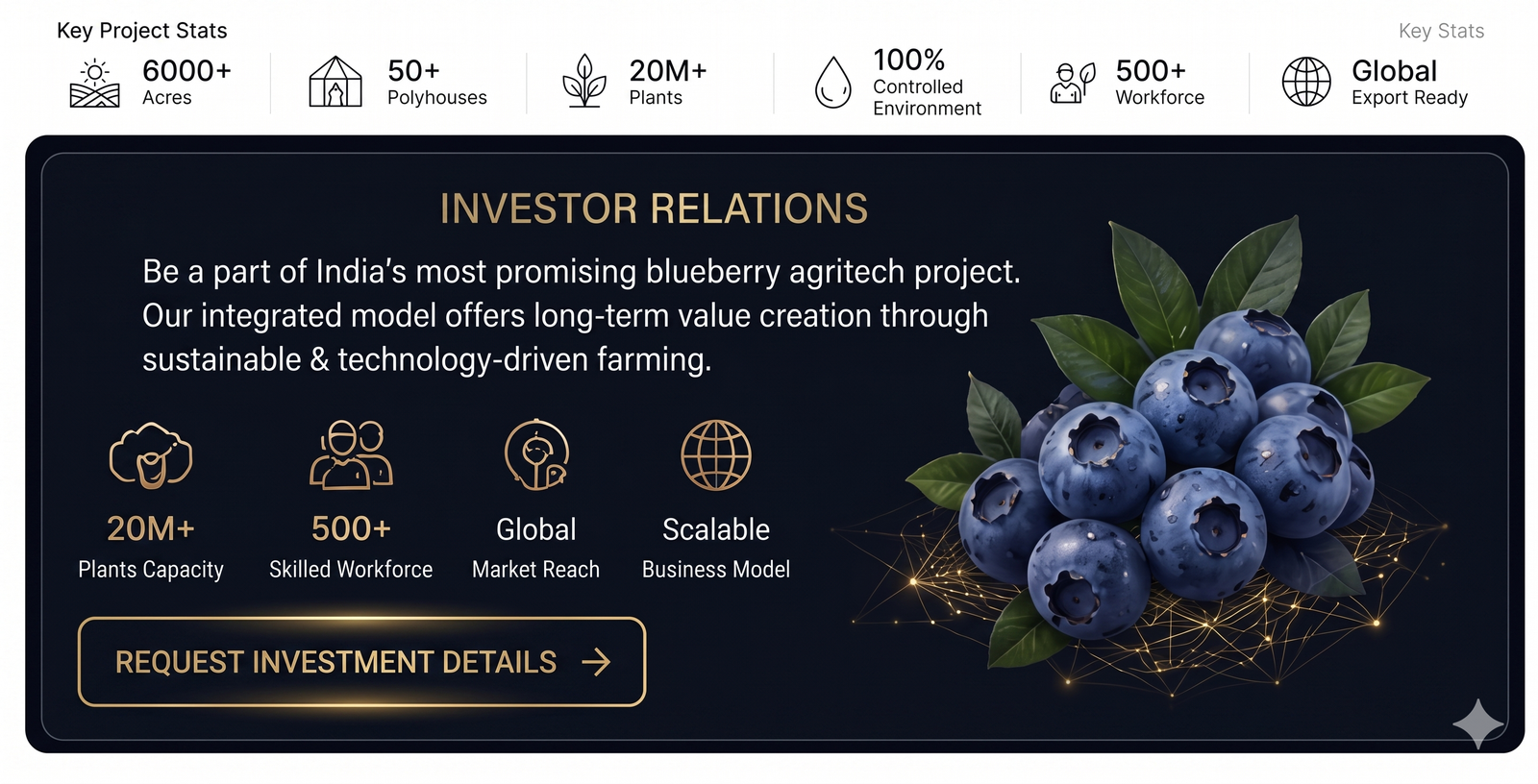 Prime Berry Agritech – 5000 Acres Polyhouse Project Master Plan